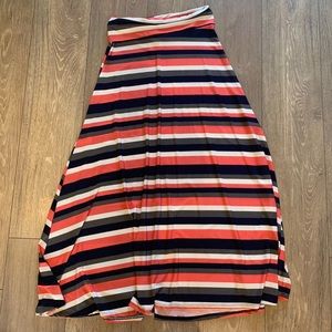 Striped Maxi Skirt